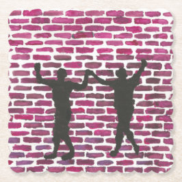 Porta-copo De Papel Black Magic Hollyhock by Yeshaya Dank Wood Wall Ar