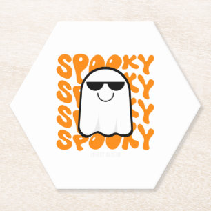 Porta-copo De Papel Black Orange Spooky Halloween