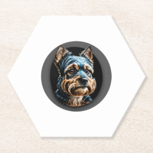 Porta-copo De Papel black yorkshire terrier
