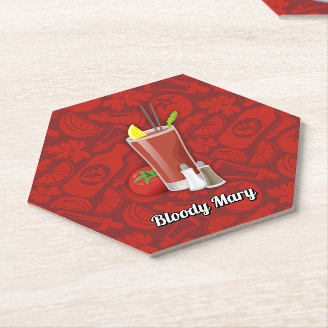 Porta-copo De Papel Bloody Mary Cocktail (Angular)