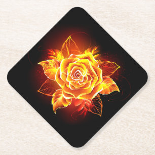 Porta-copo De Papel Blooming Fire Rosa