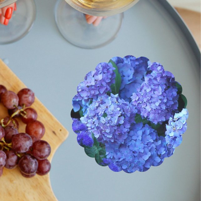 Porta-copo De Papel Blue Hydrangea Blooms Floral (In Situ Wedding)