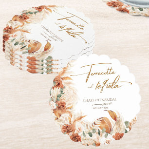 Porta-copo De Papel Bold Bright Terracotta e Chá de panela de tequila