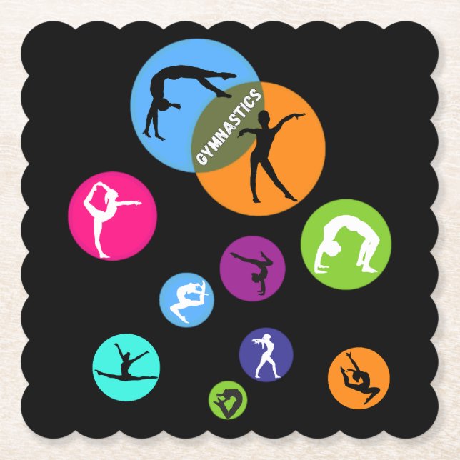 Porta-copo De Papel Bolha de ginástica (Frente)