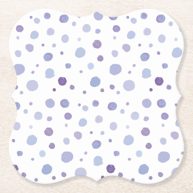 Porta-copo De Papel bolinhas pintadas à mão (Frente)