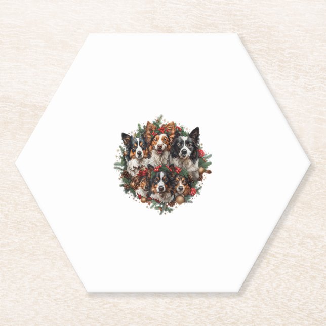 Porta-copo De Papel Bonito Chihuahua Em Santa Hat Engraçado Natal Xmas (Frente)