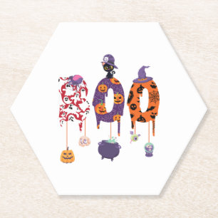 Porta-copo De Papel Boo! Halloween Halloween Roupa Halloween