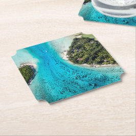 Porta-copo De Papel Bora Bora - Caminho Para O Oceano