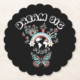 Porta-copo De Papel Borboletas e Cogumelos Sonham Grande inspo positiv