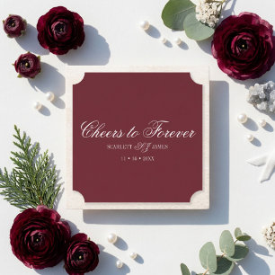 Porta-copo De Papel Brinde aos Casais para Sempre Monograma Casamento