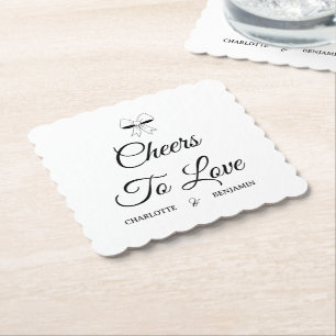 Porta-copo De Papel Brindemos ao Amor Script Borgonha Arco Casamento