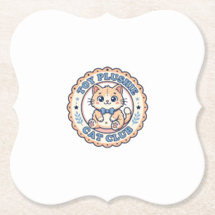 Porta-copo De Papel Brinquedo de Pelúcia Gato Camiseta de Gato Fofo De