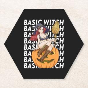 Porta-copo De Papel Bruxa Básica Halloween Costume Engraçado Sarcástic