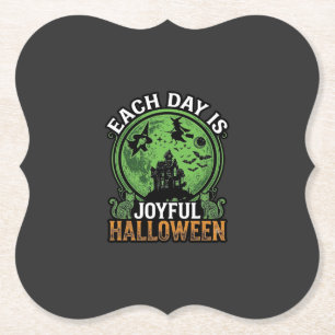 Porta-copo De Papel Bruxa da Abóbora de Halloween Teia de Aranha Dupla