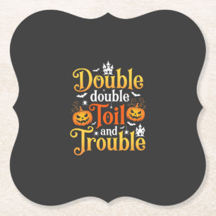 Porta-copo De Papel Bruxa do Halloween Double Double Toil and Trouble