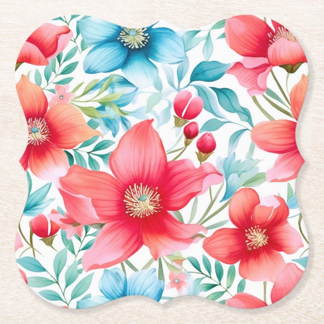 Porta-copo De Papel Buquê charmoso Ranya Pattern-65292 (Frente)