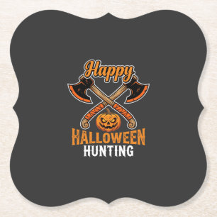 Porta-copo De Papel Caça de Halloween Machados Cruzados Jack O Lantern