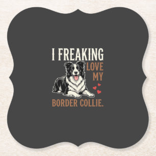 Porta-copo De Papel Cachorro Amor Border Collie Engraçado