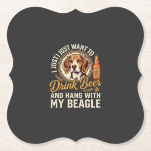 Porta-copo De Papel Cachorro Beagle Bebe Cerveja Artesanal Garrafa Lúp