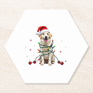Porta-copo De Papel Cachorro Boxer Branco Suéter de Natal Feio Funny X