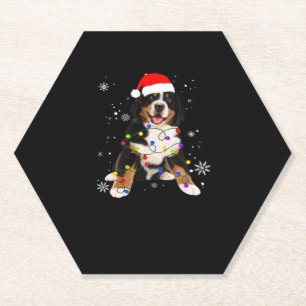 Porta-copo De Papel Cachorro das Montanhas Bernês Engraçado Luzes de N