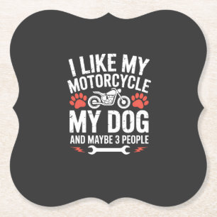 Porta-copo De Papel Cachorro de Motoquote Sarcástico Humor de Cachorro
