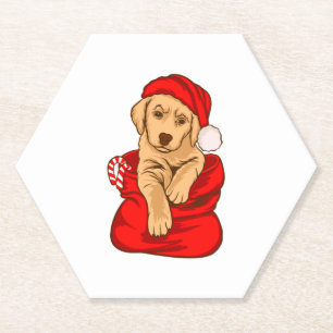 Porta-copo De Papel Cachorro De Natal Engraçado Vintage Xmas Com Cães