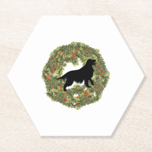Porta-copo De Papel Cachorro do Retriever de Ouro Silhout em uma Terra