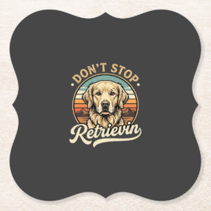 Porta-copo De Papel Cachorro Golden Retriever Não Para de Recuperar