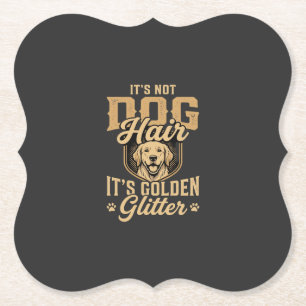 Porta-copo De Papel Cachorro Retriever Dourado Engraçado Cabelo Brilho