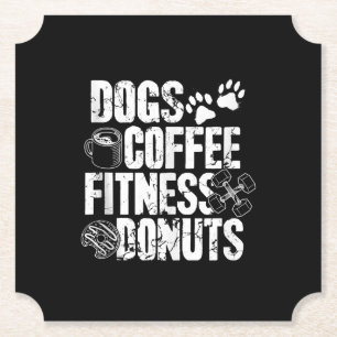 Porta-copo De Papel Cães Café Ness Rosquinha Gym Foodie Ness