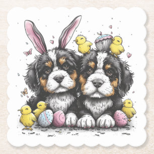 Porta-copo De Papel Cães de Montanha Bernese páscoas