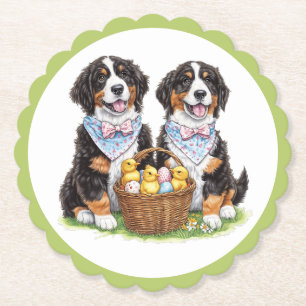 Porta-copo De Papel Cães de Montanha Bernese páscoas
