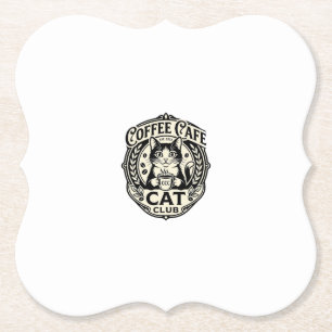 Porta-copo De Papel Café de Gato Engraçado Gráfico - Clube do Gato de
