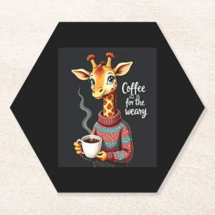 Porta-copo De Papel Café é para o Frio Engraçado Girafa Café