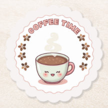 Café Tempo Lindo Kawaii Porta Copo de Café