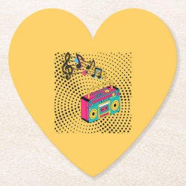 Porta-copo De Papel Caixa de expansão de áudio retroativa.