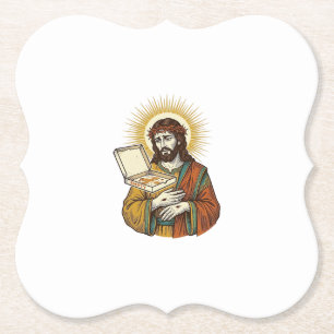 Porta-copo De Papel Caixa de Pizza Vazia Jesus Frigorífico Traição Hum
