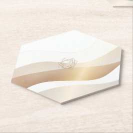 Porta-copo De Papel Calm Desert Waves com Fennec Essence | Se Mínimo