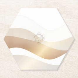 Porta-copo De Papel Calm Desert Waves com Fennec Essence | Se Mínimo