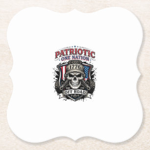 Porta-copo De Papel Caminhão Monstro Patriótico 1776 Crânio Off Road P