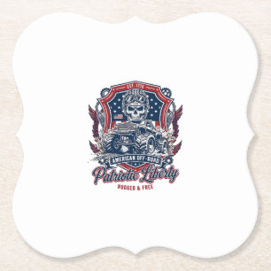 Porta-copo De Papel Caminhão Monstro Patriótico 1776 Off Road Crânio P