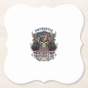Porta-copo De Papel Caminhão Monstro Patriótico 1776 Off Road Skull Pe