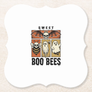 Porta-copo De Papel Camisa Abelha Fantasma Halloween Pun Vintage Engra