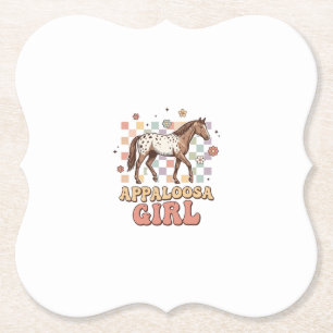 Porta-copo De Papel Camisa Appaloosa Girl Vintage Cavalo Western Desig