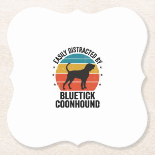 Porta-copo De Papel Camisa Bluetick Coonhound Vintage Amante de Cães D