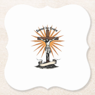 Porta-copo De Papel Camisa Cristã Jesus Cruz Fé Gravação Vintage