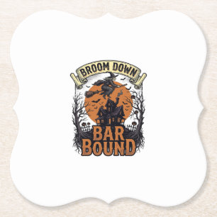 Porta-copo De Papel Camisa de Barman de Halloween Camisa de Bruxa Dive
