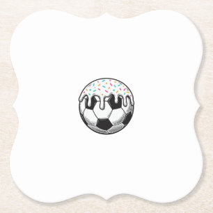 Porta-copo De Papel Camisa de Bola de Futebol com Glacê Pingando Vinta