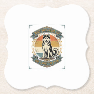 Porta-copo De Papel Camisa de cachorro Husky Gravação Vintage Mais um 
